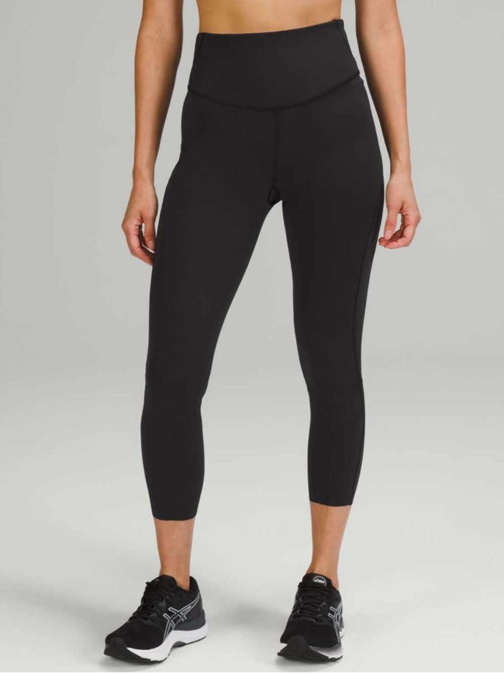 Lululemon Base Pace High-Rise Crop 23" *Brushed Nulux Black Size 4 W6BW8S